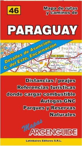 Mapa De Rutas Del Paraguay 