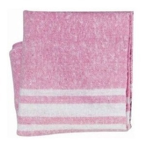 Imagen 2 de 2 de Coleto Rosado 3 Rayas 65*60cm Por Docena Y Bulto
