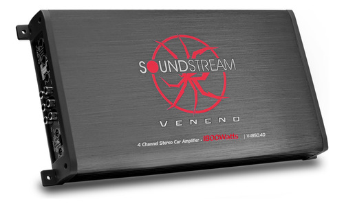 Amplificador Clase D 4 Canales 1800w Max Veneno Soundstream