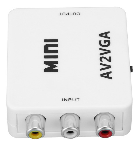 Convertidor Av A Vga, Hd, 1080p, Mini Video Para Computadora