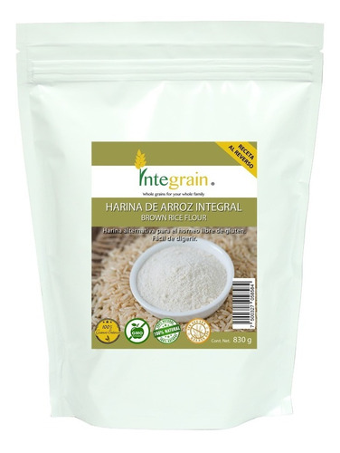 Harina De Arroz Integral Integrain 830g Se