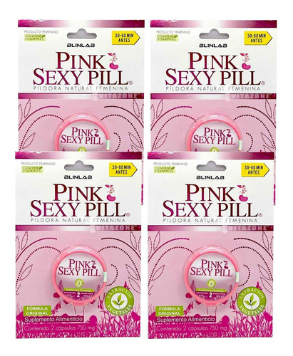 Pink Sexy Pill Píldora Natural Femenina 2 Cáps Blinlab 4 Bli