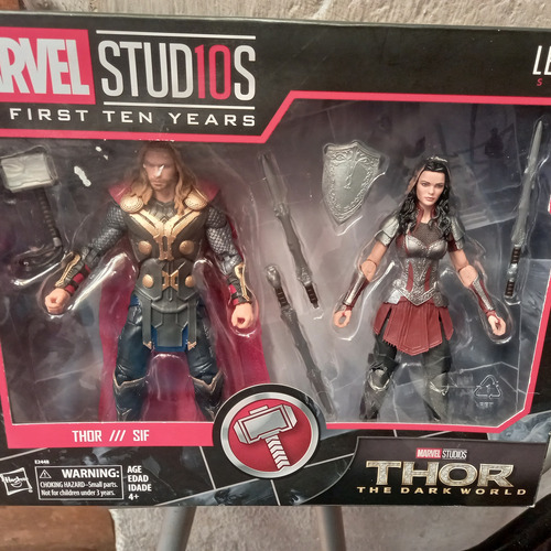 Marvel Legends Thor Con Lady Sif Marvel Studios 10 Años (Usado)