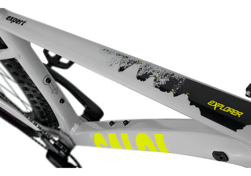Bicicleta Caloi Explorer Expert Sl Shimano Cues 20v Aro 29 Cor Cinza-claro Tamanho Do Quadro 19 (g)