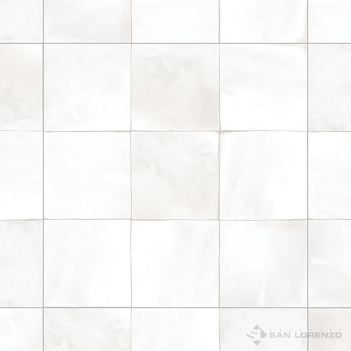 Cerámica San Lorenzo Mediterrani Blanco 45x45 Mosaico Brillo