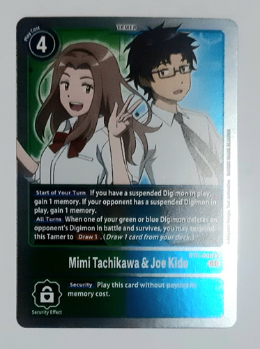 Tcg Digimon Card Tamer Mimi Tachikawa Y Joe Kido Bt9