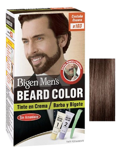 Bigen Barba Y Bigote Tinte Permanente Sin Amoníaco 20gr