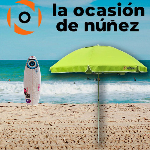 Sombrilla Playera Playa 240 Reforzada Deflector Viento Carpa