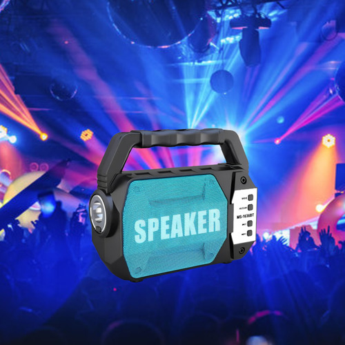 Mini Caixa De Som Mobile Multimedia Speaker Cor Azul-aço 127/220v