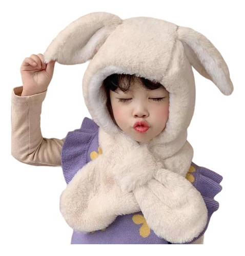 Gorro Bufanda Calientito Precioso Niños Orejas Rabit Unisex