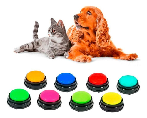 Kit: botón 8x, comando de voz, grabadora, adiestramiento de mascotas