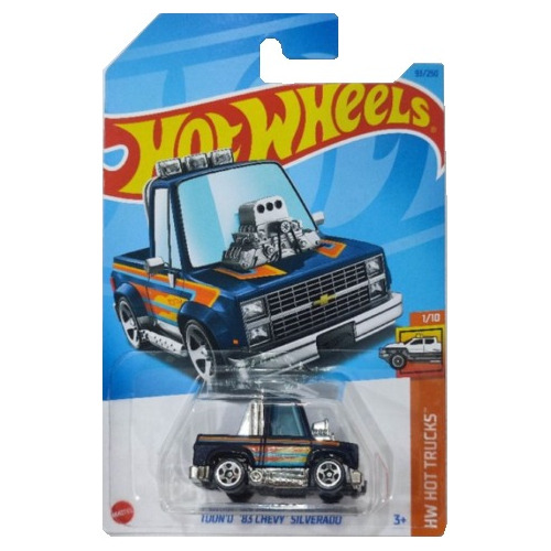 Hot Wheels Toon'd 83 Chevy Silverado Azul Marino Tooned 2023