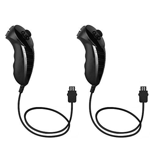 2packs Nunchuk Nunchuck Controller Remote Video Game Para La