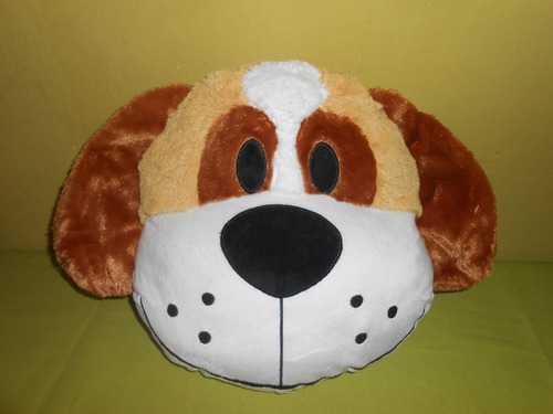 Peluche Cojin Cara De Perro Pillow Face 32x32 Cms Suavecito