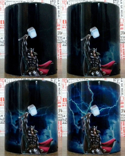 Caneca Mágica Thor - Marvel Comics - Mjolnir - Especial