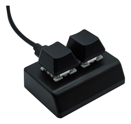 Teclado Usb Para Jogos De 2 Teclas, Teclado De Pc Com Preto