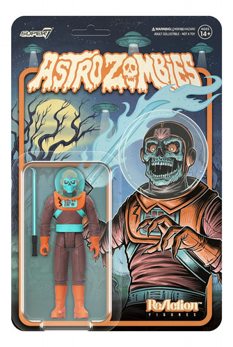 Astro Zombies (rojo Oscuro Y Naranja) Marca Super 7 (Usado)