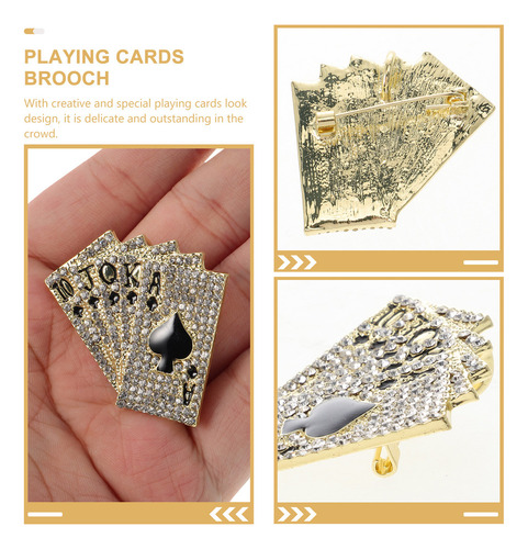 Broche De Suéter Moderno Com Xale E Peito Para Pôquer