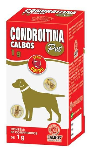 Condroitina Pet Calbos 1g 60 Comprimidos