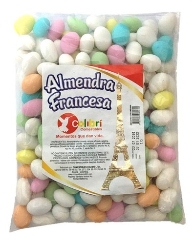 Almendras Francesas Dulces Bolsa X1000 Gr