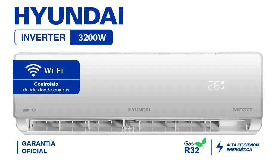 Split Inverter Wi-Fi Air Conditioner Heat/Cool 3200W (app control)