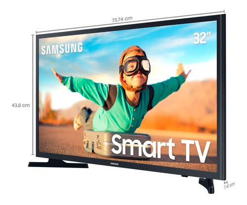 Imagem 4 de 7 de Smart Tv Led Samsung 32 T4300 32 Polegadas Hdr Hdmi Hd Usb