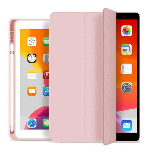 Carcasa Smart Para iPad Pro 12.9 6/5/4 Gen + Ranura Lápiz 