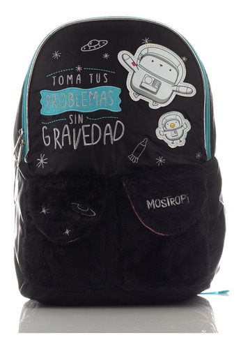 Mochila Mostropi Negro Gravedad Original Nueva Backpack