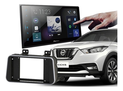 Central Pioneer Nissan Kicks Multimídia Dmh-zs8280tvn 2 Din