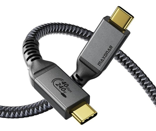 Cable Thunderbolt 4 De 240 W, Compatible Con Sincronizacion 