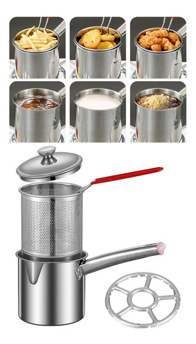 Cesta Para Freír Olla Freidora Rejilla Para Quemador 1,2 L