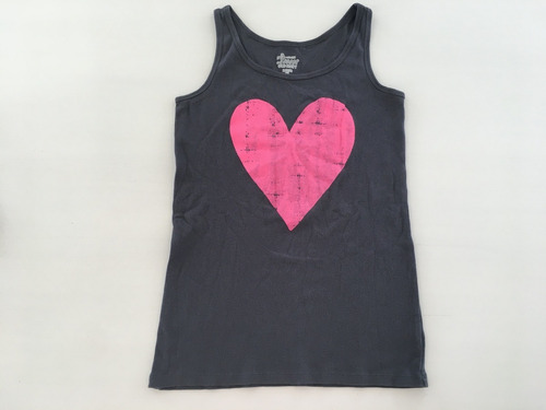 Remera Musculosa Talle 14 (xl) Niñas Marca Old Navy Corazón 