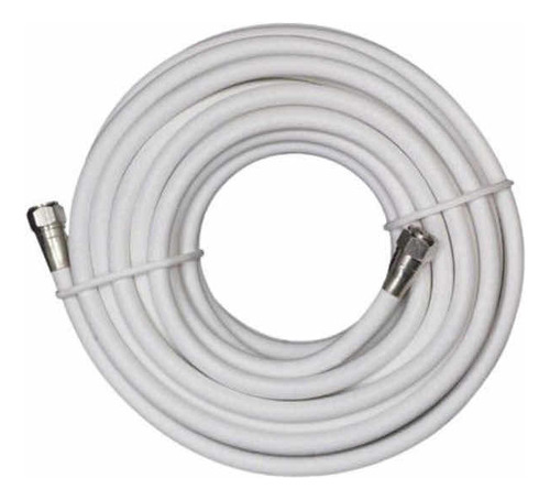 Cable Coaxial Rg6 Hfc Blanco Conectores Originales Tv Antena