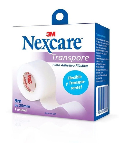 Transpore Cinta Hipoalergénica 3m Nexcare 2.5mmx 9m X Unidad