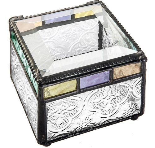 Caja De Cristal Para Joyas Con Diseño De Baratija Decorativ