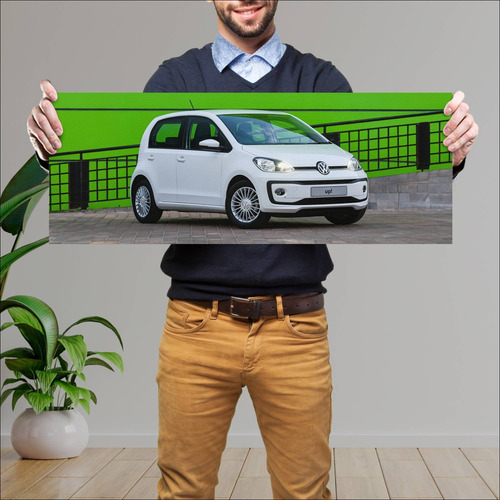 Cuadro 30x80cm Auto 2016 Volkswagen Up 5 Door Za 411