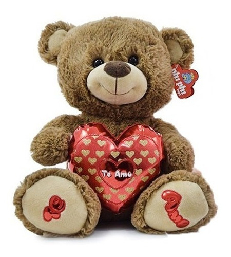 Oso De Peluche Chocolate Corazón Modelo 2: Tienda Que Regalo