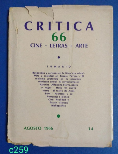 Crítica 66  Cine -  Letras - Arte