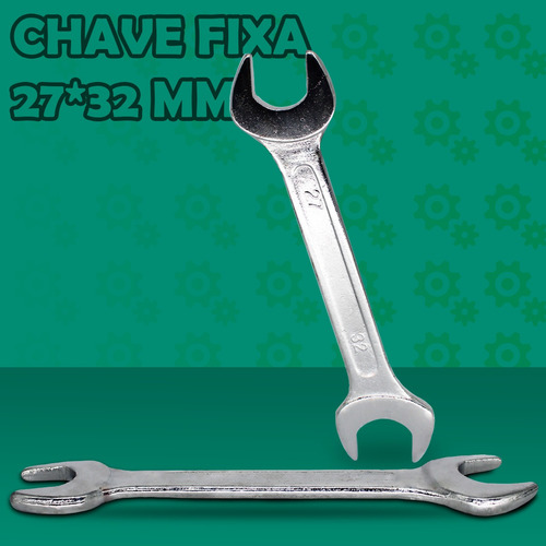 Imagem 2 de 6 de Chave Fixa 27x32mm Uso Doméstico Pequenos Consertos 123útil