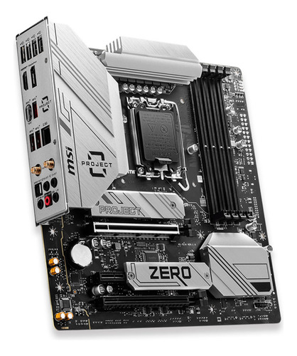 Placa Mãe Msi B760m Project Zero Intel Lga 1700 Wifi Branco