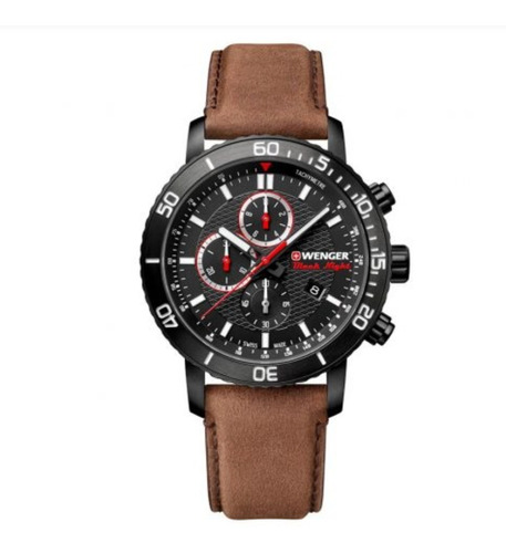 Reloj Swiss Wenger Roadster Black Night Chrono, Fotos Reales