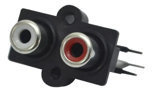 Terminal Conector Audio Para Chasis Compatible Con Rca 2 Jak