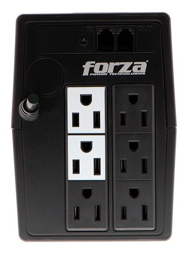 No Break Forzant-511 500va 250w 6 Contactos Negro
