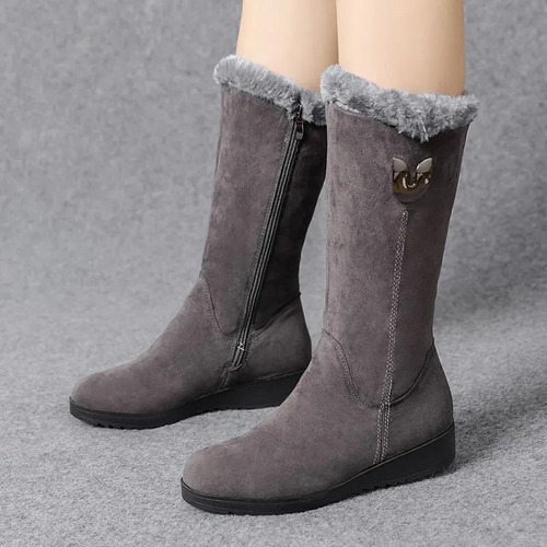 Botas De Nieve Casuales De Forro Polar Para Mujer