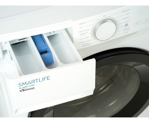 Lavarropas Automático Smartlife Inverter Frontal 10.5kg Color Blanco