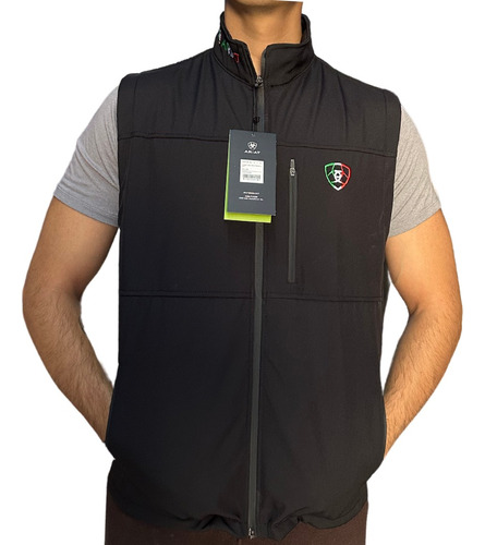 Chaleco Hombre Bordado Tricolor Estilo Ariat Premium