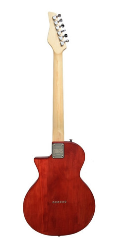 Imagen 2 de 4 de Guitarra Electrica Tipo Les Paul Newen Onas Frizz Red