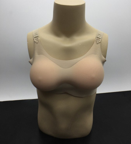 Sujetador De Pecho Falso De Silicona Realista For Hombre, D