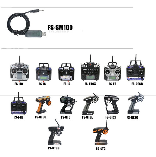 Juego De Cables Usb Para Simulador De Vuelo Flysky Fs-sm100
