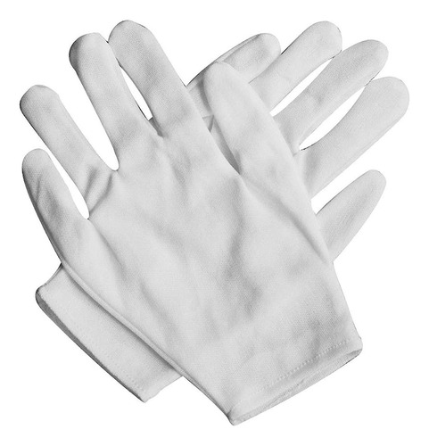 Guantes Blancos De Tela Adulto